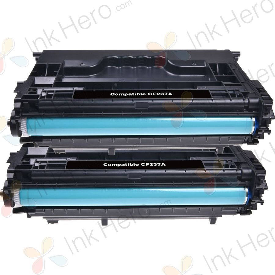2 Pack HP 37A Black Compatible Laser Toner Cartridge (CF237A)