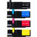 Pack de 4 Dell 1250 / 1350 / 1750 / 1760 cartouches de toner haute capacité compatibles
