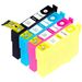 Pack de 4 Epson 125 cartouches d'encre remanufacturées
