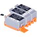Pack de 3 Canon BCI-15 cartouches d'encre compatibles

